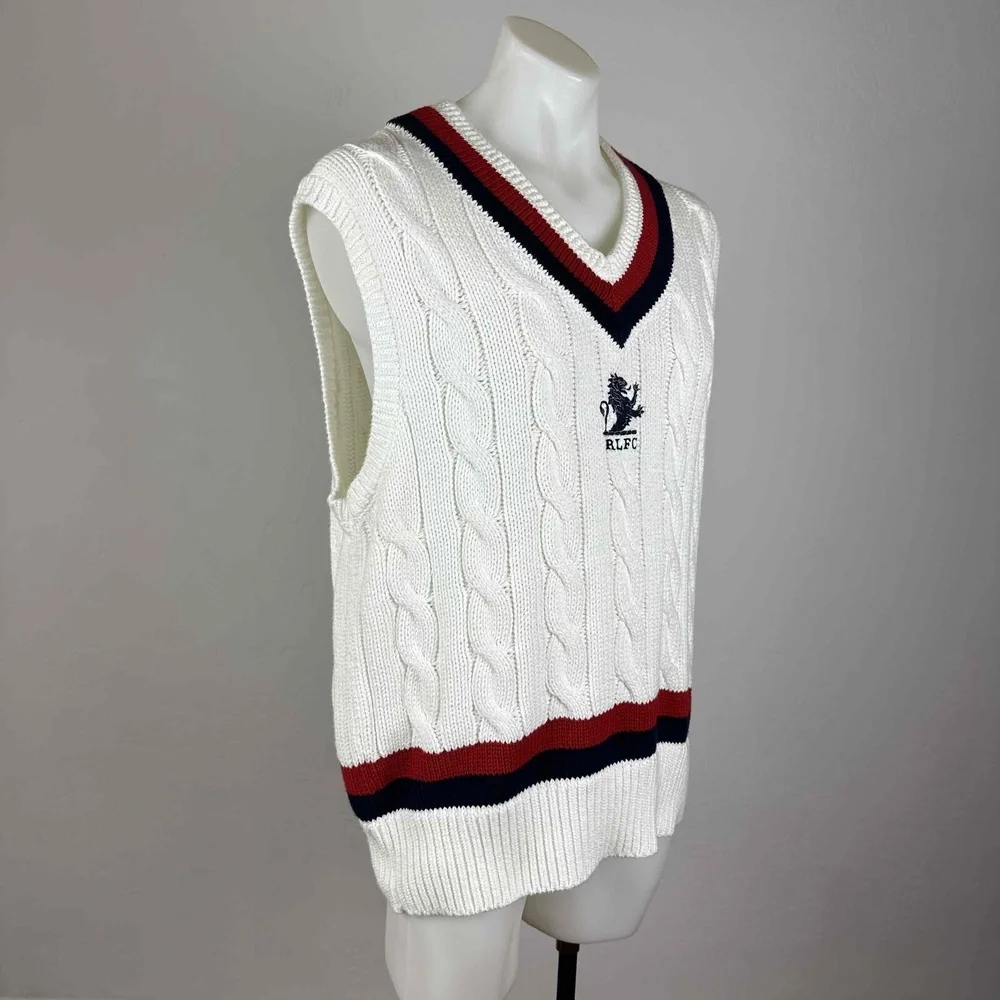 NWT Ralph Lauren Cable Knit Cricket Vest Size XL - Picture 5 of 16